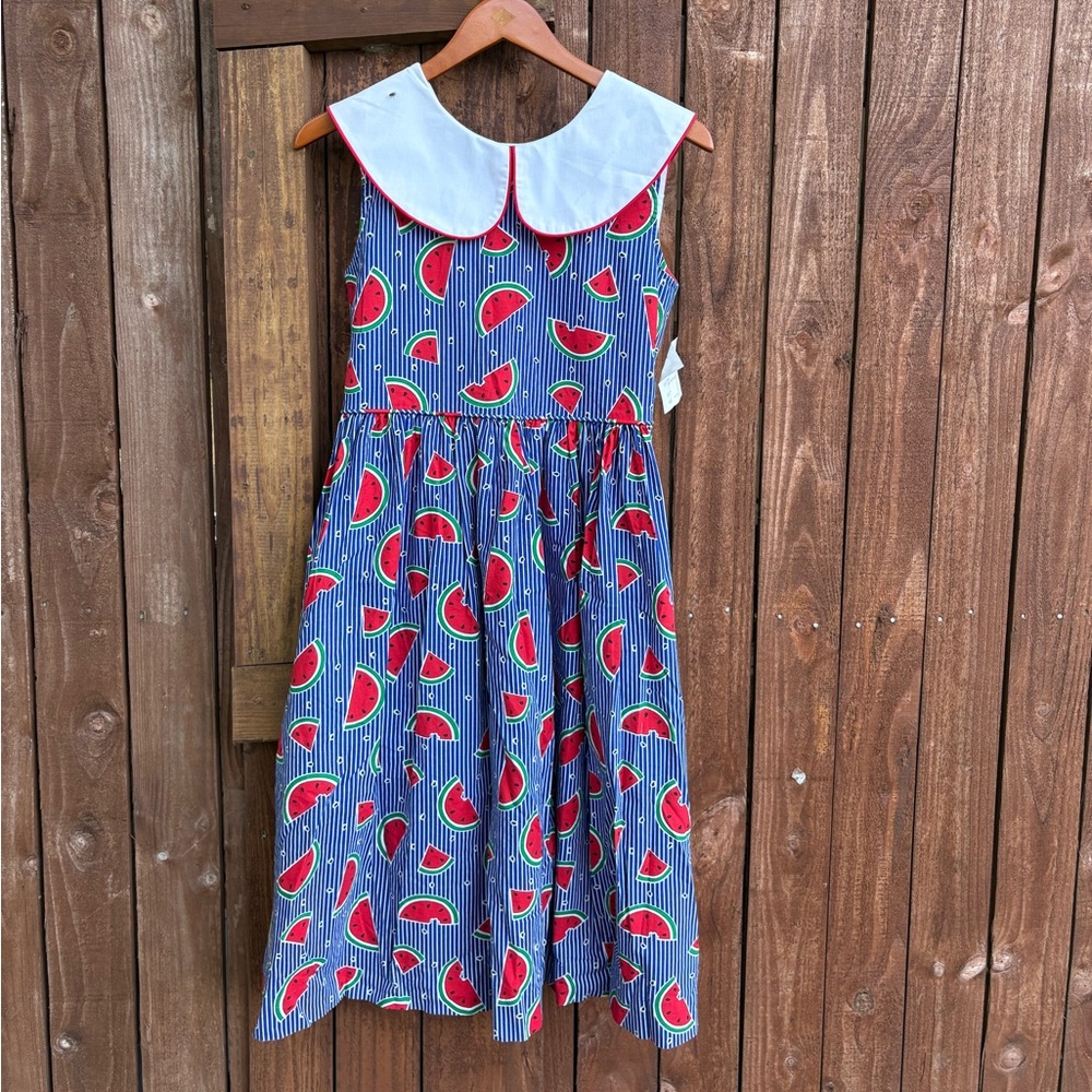 Vintage NWT Austin and Ashley Watermelon Striped Summer Dress